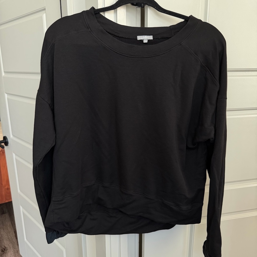 pj Harlow Izzy French Terry Sweatshirt with Satin Cuffs